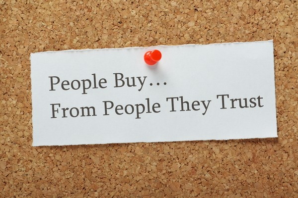 people buy from those they trust