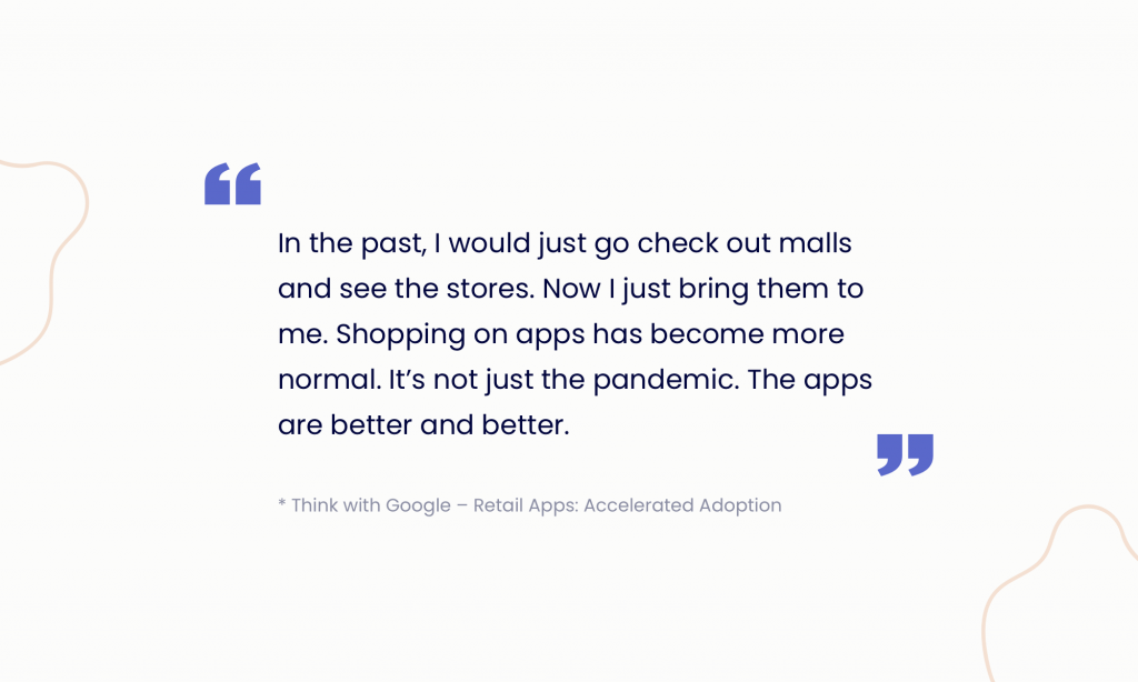 Customers prefer mobile apps